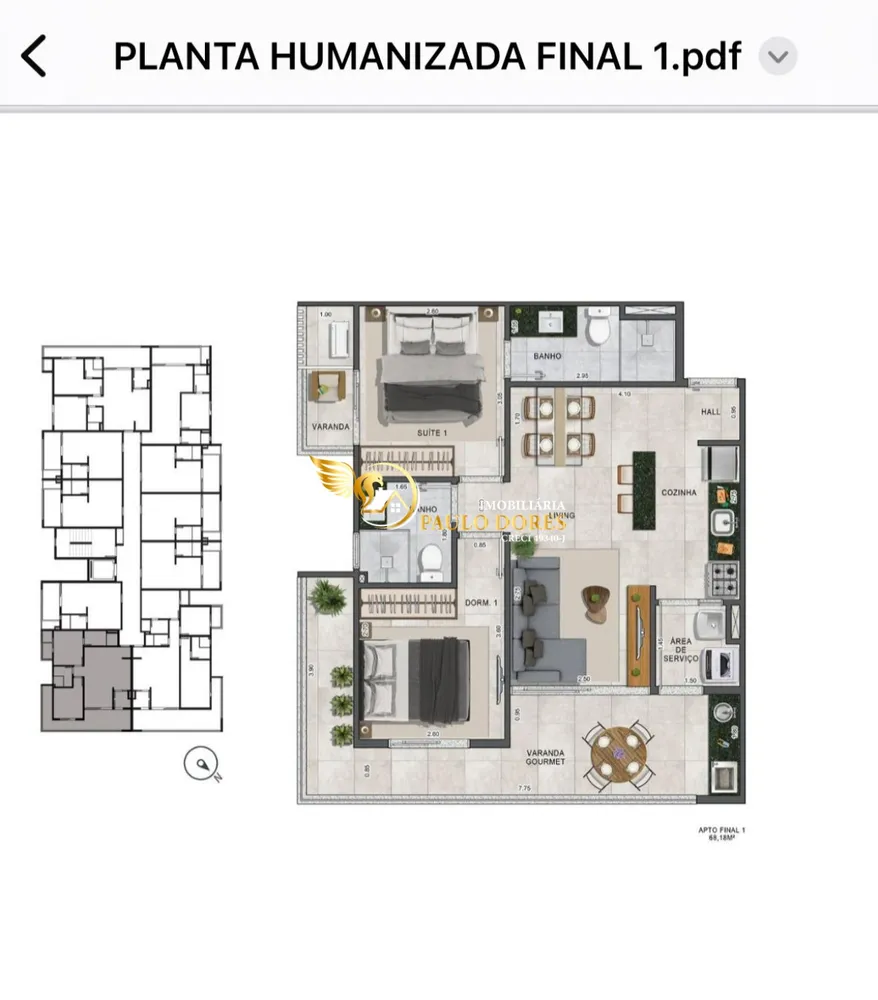 Apartamento, 2 quartos, 68 m² - Foto 7