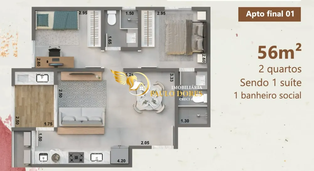 Apartamento, 2 quartos, 57 m² - Foto 5