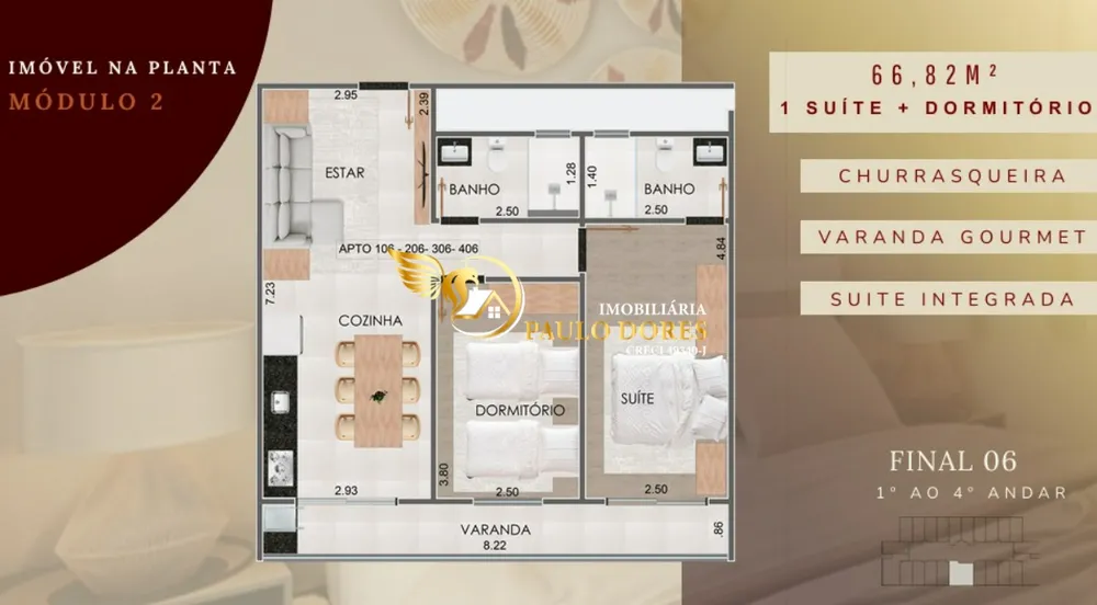 Apartamento, 2 quartos, 68 m² - Foto 11