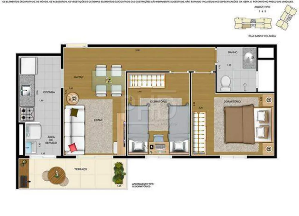 Apartamento, 2 quartos, 50 m² - Foto 12
