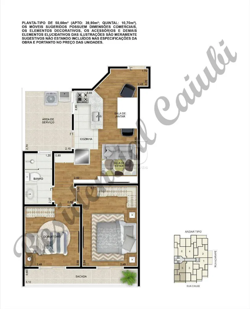 Apartamento, 2 quartos, 60 m² - Foto 9