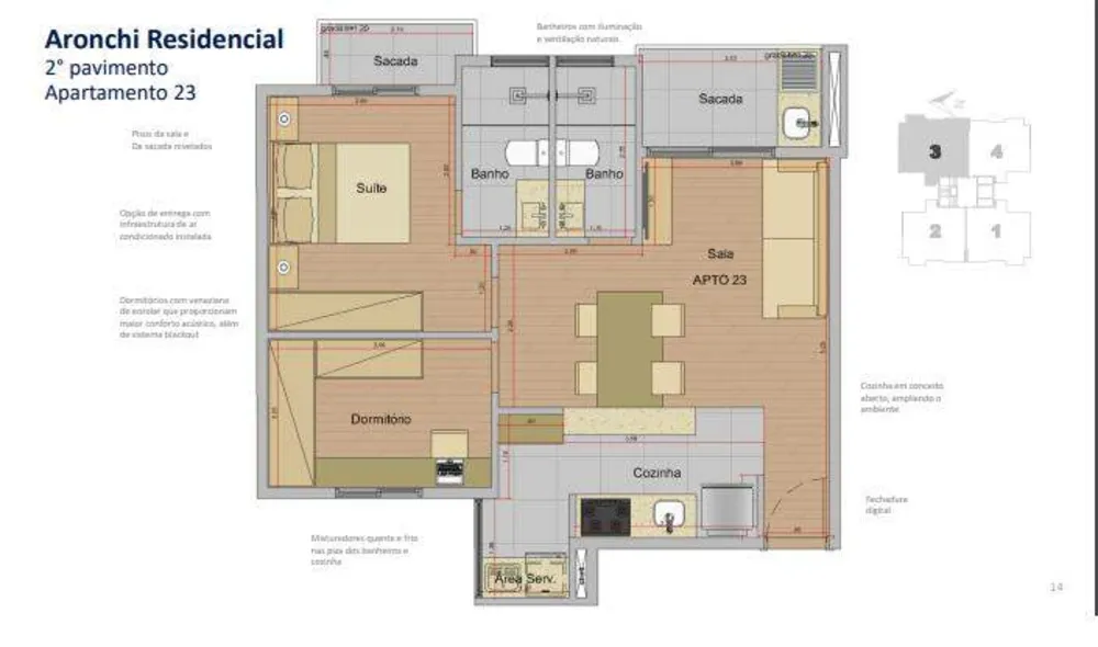 Apartamento, 2 quartos, 56 m² - Foto 8
