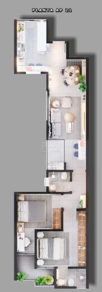 Apartamento, 2 quartos, 67 m² - Foto 7