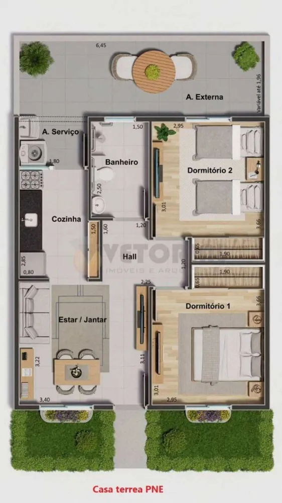 Casa de Condomínio, 2 quartos - Foto 10