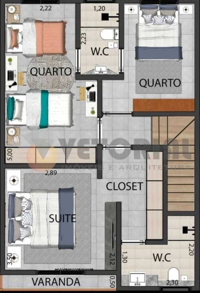 Casa de Condomínio, 3 quartos - Foto 5