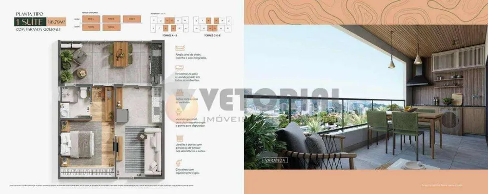 Apartamento, 1 quarto, 45 m² - Foto 11
