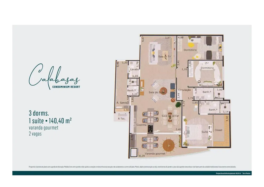Apartamento, 3 quartos, 109 m² - Foto 6