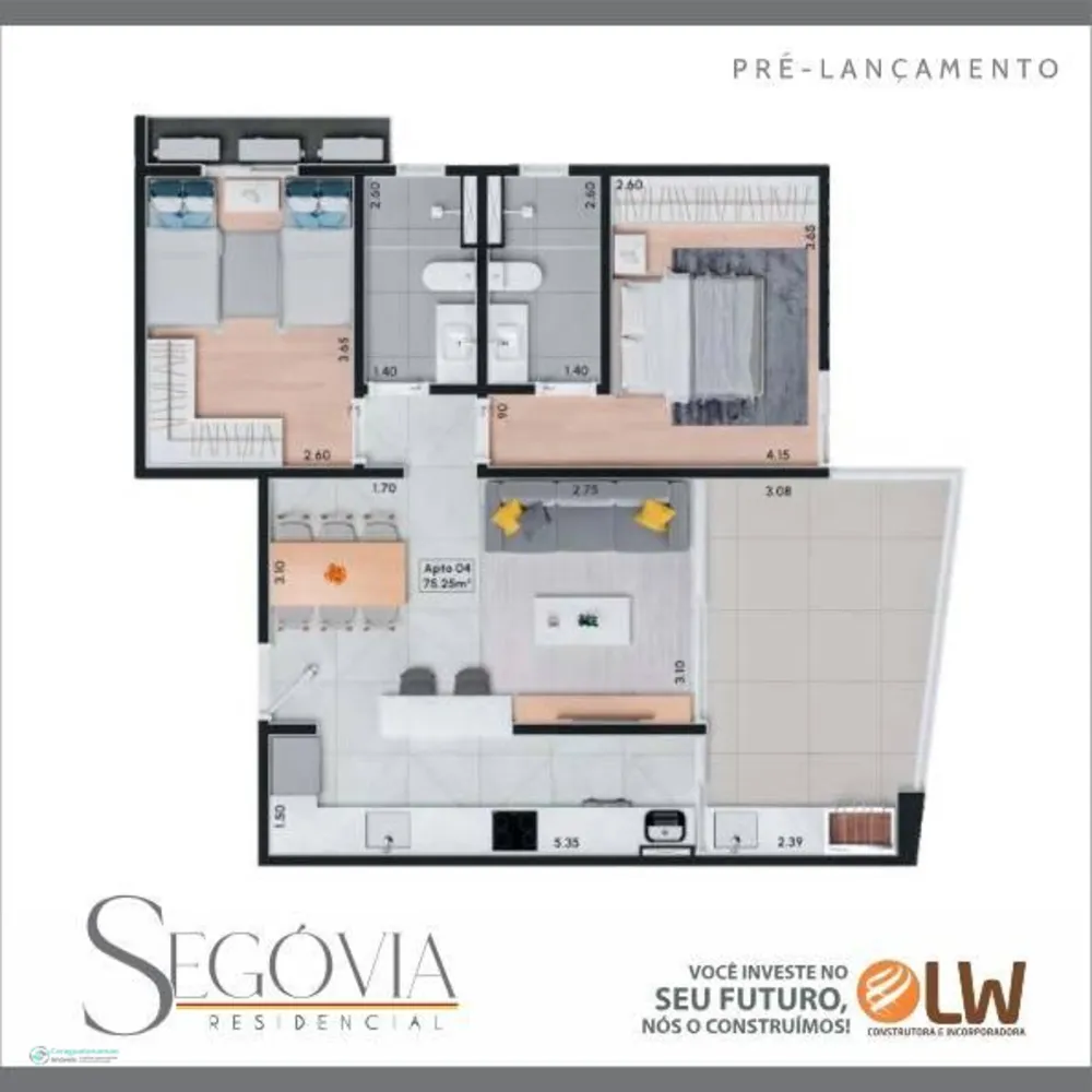 Apartamento, 2 quartos, 75 m² - Foto 10