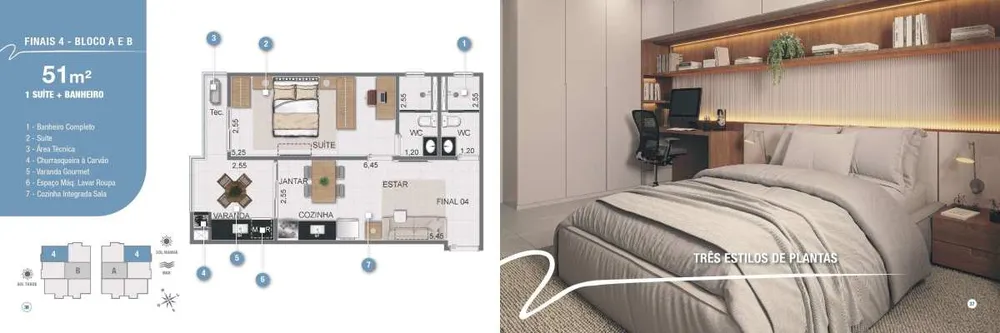 Apartamento, 1 quarto, 51 m² - Foto 10