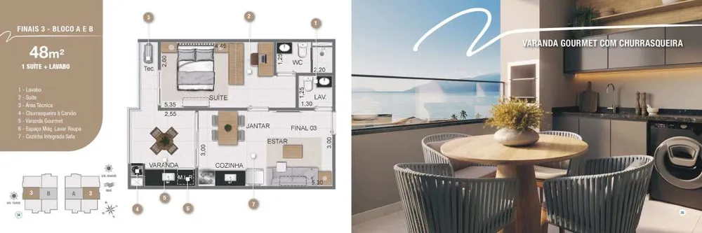 Apartamento, 1 quarto, 51 m² - Foto 3
