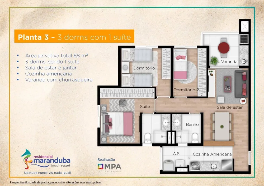 Apartamento, 3 quartos, 68 m² - Foto 9