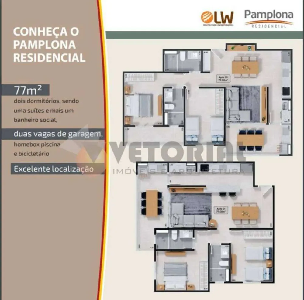 Apartamento, 2 quartos, 77 m² - Foto 10