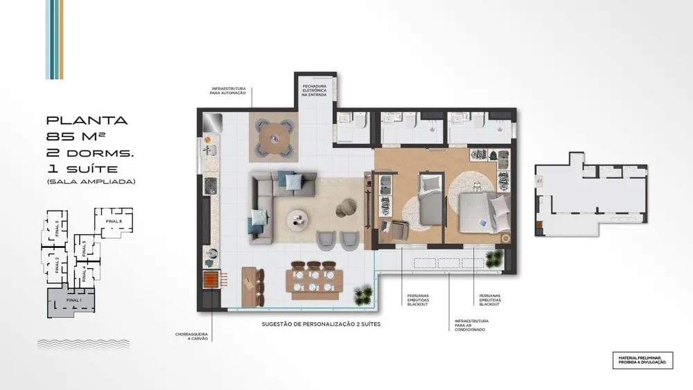 Apartamento, 2 quartos, 56 m² - Foto 14