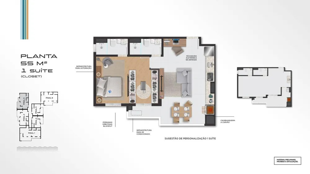 Apartamento, 2 quartos, 56 m² - Foto 10