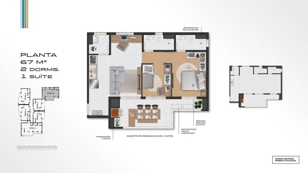 Apartamento, 2 quartos, 56 m² - Foto 13