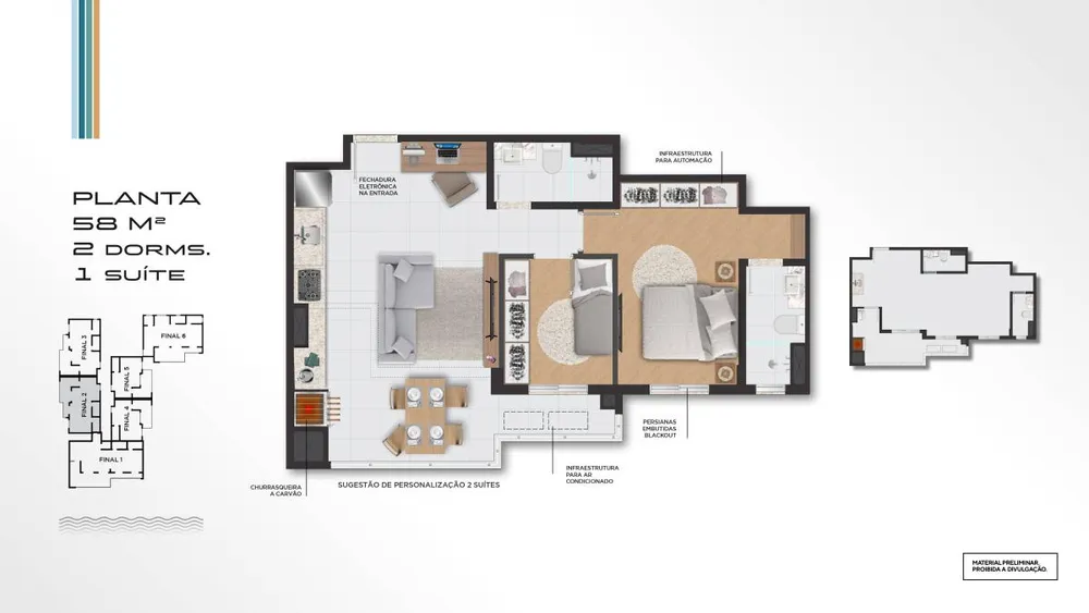 Apartamento, 2 quartos, 56 m² - Foto 11