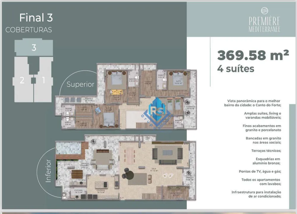 Cobertura, 4 quartos, 370 m² - Foto 13