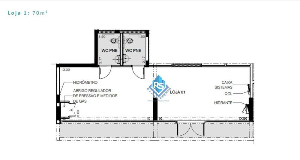Loja-Salão para alugar, 70m² - Foto 4