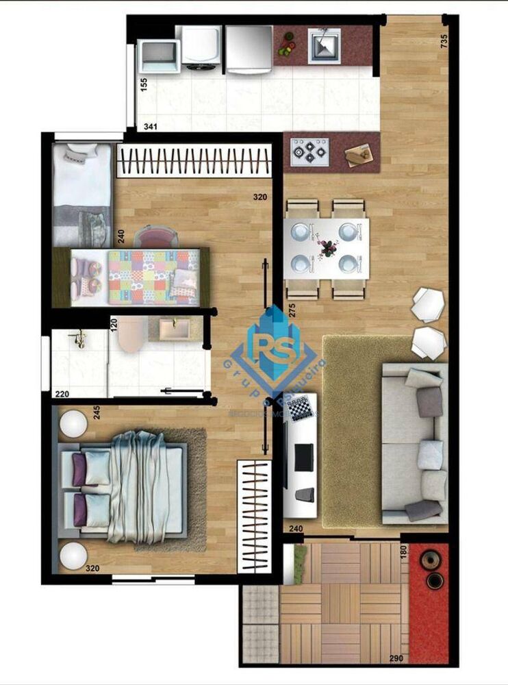 Apartamento, 2 quartos, 51 m² - Foto 9