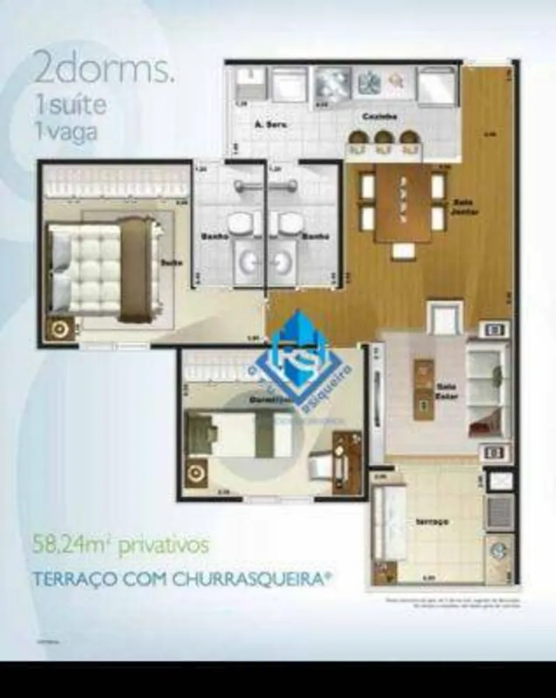 Apartamento, 2 quartos, 58 m² - Foto 5