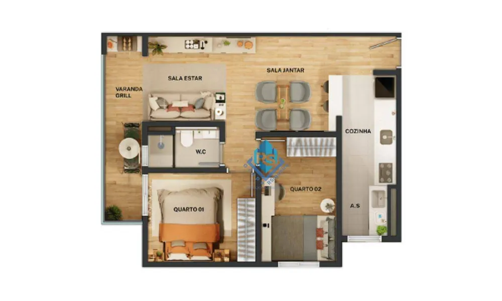 Apartamento, 2 quartos, 56 m² - Foto 11