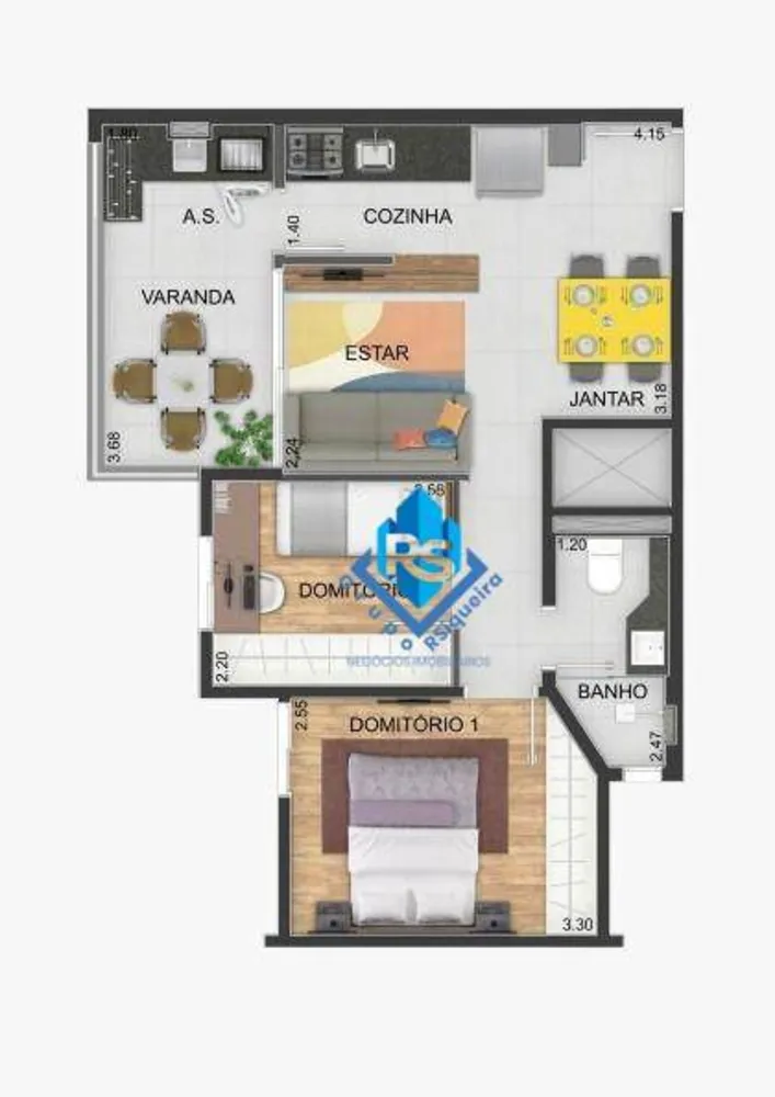 Apartamento, 2 quartos, 46 m² - Foto 5