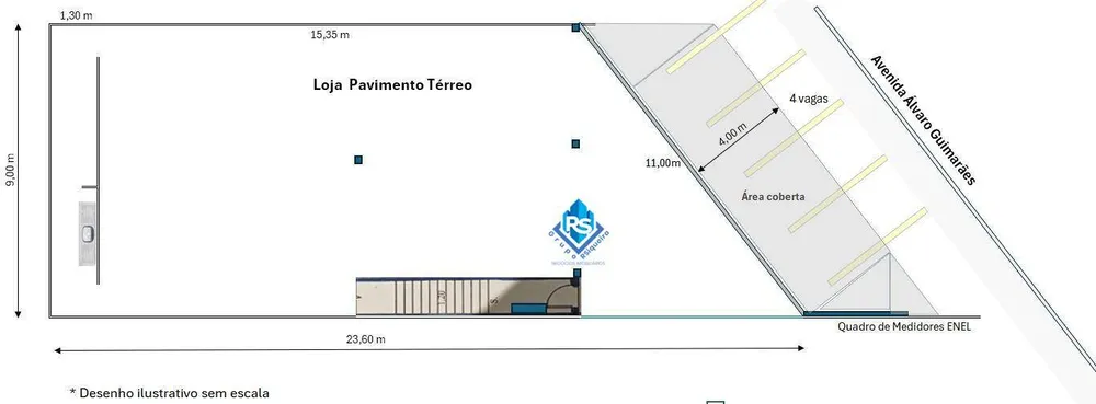 Loja-Salão, 493 m² - Foto 2