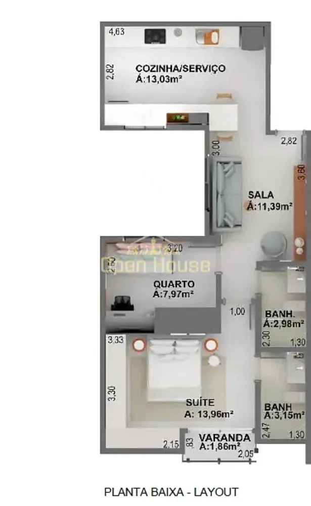 Apartamento, 2 quartos, 70 m² - Foto 10