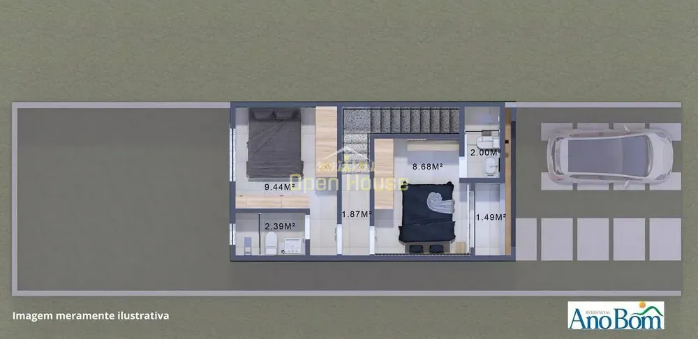 Casa, 2 quartos, 70 m² - Foto 15