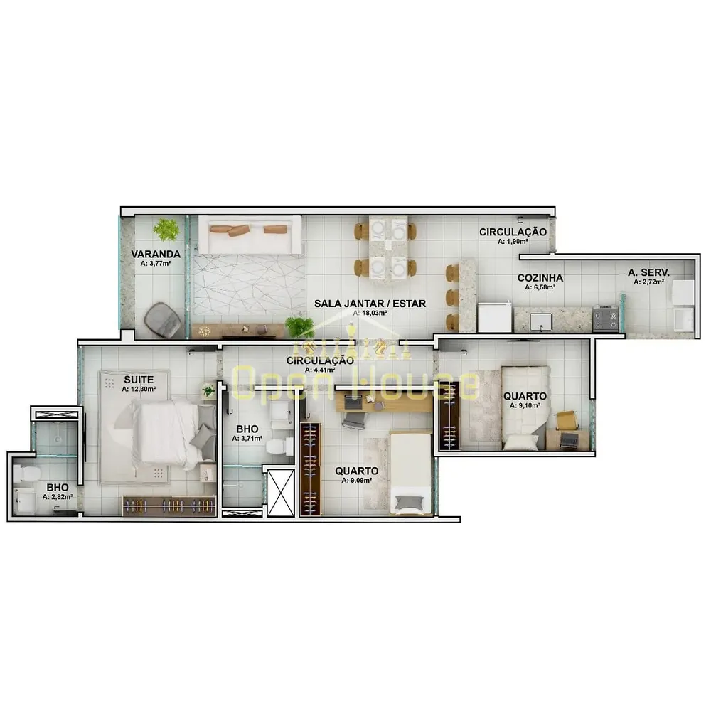 Apartamento, 3 quartos, 86 m² - Foto 8
