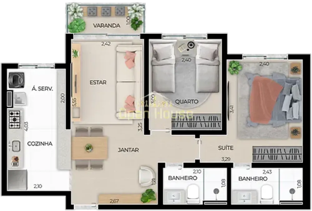 Apartamento, 2 quartos, 55 m² - Foto 17
