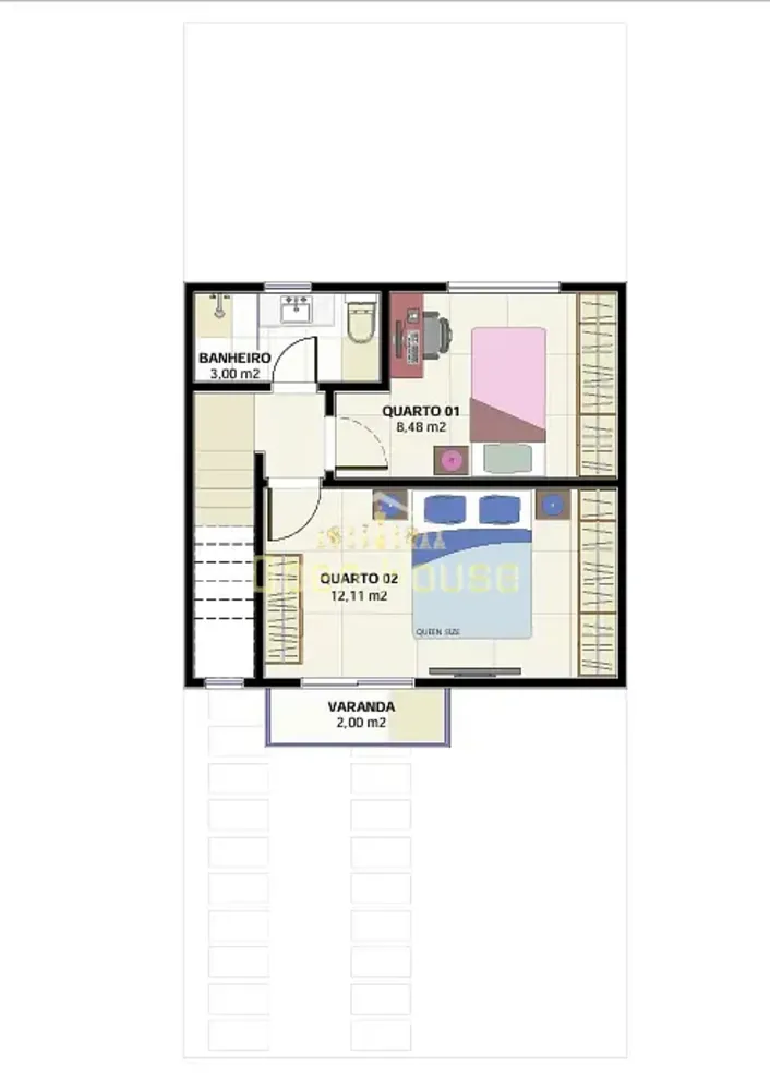 Casa, 2 quartos, 68 m² - Foto 5