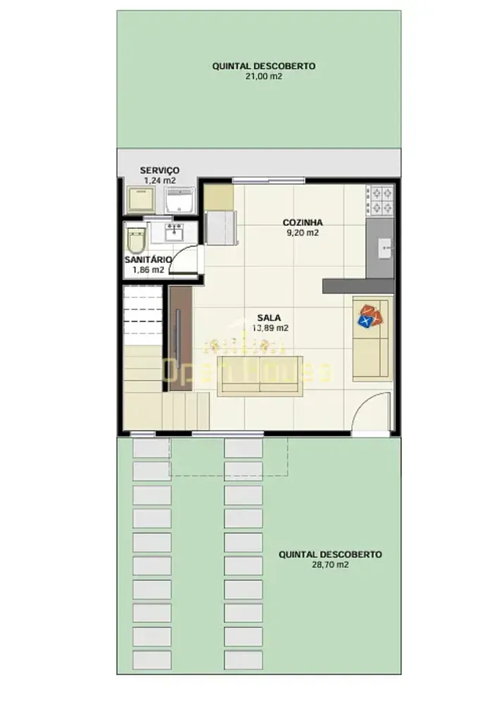 Casa, 2 quartos, 68 m² - Foto 4
