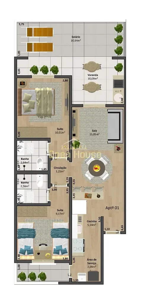 Apartamento, 2 quartos, 61 m² - Foto 8