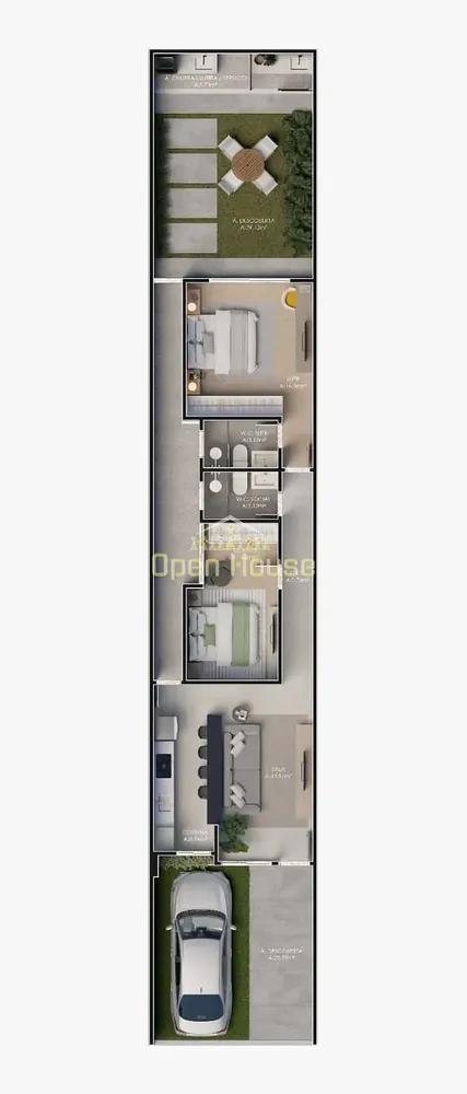 Casa, 2 quartos, 72 m² - Foto 2