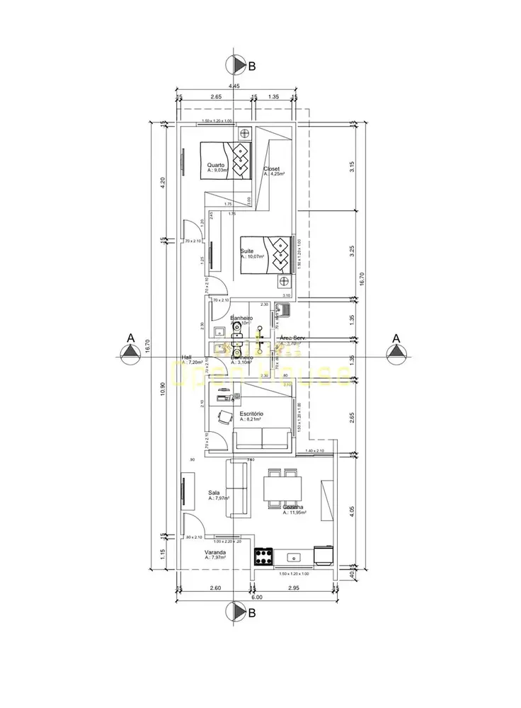 Casa, 3 quartos, 100 m² - Foto 18