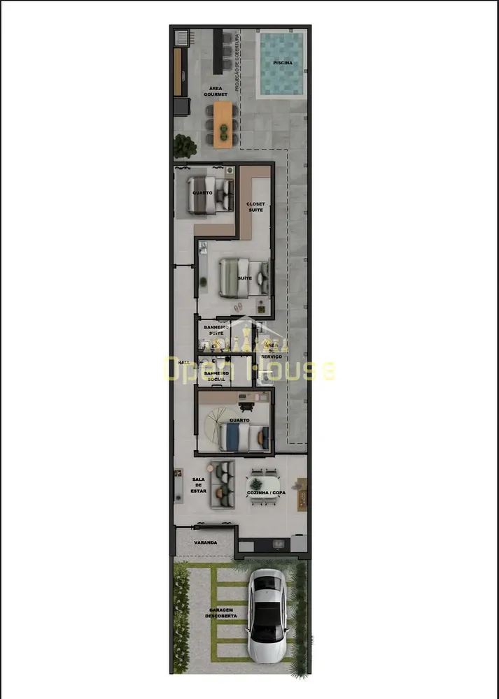 Casa, 3 quartos, 100 m² - Foto 17