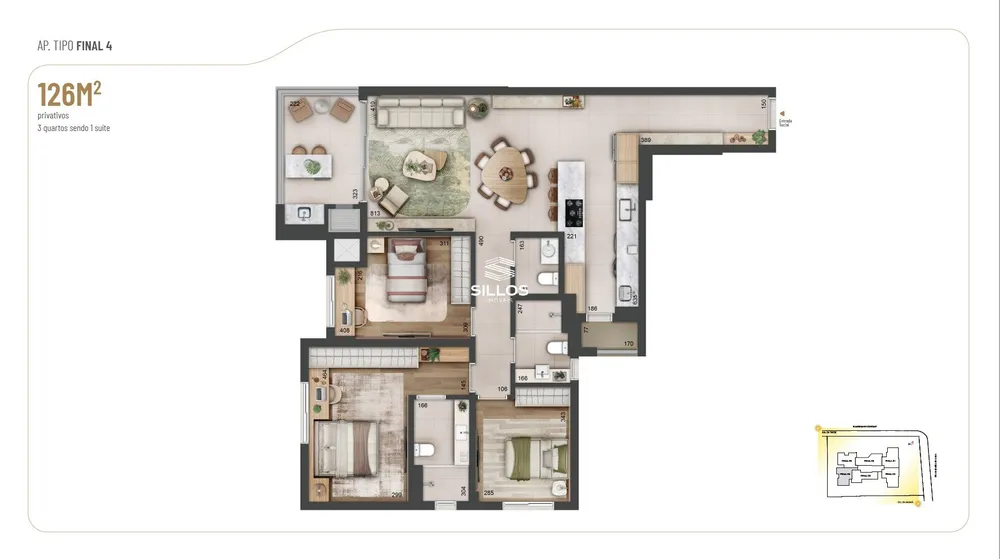 Apartamento, 3 quartos, 116 m² - Foto 10