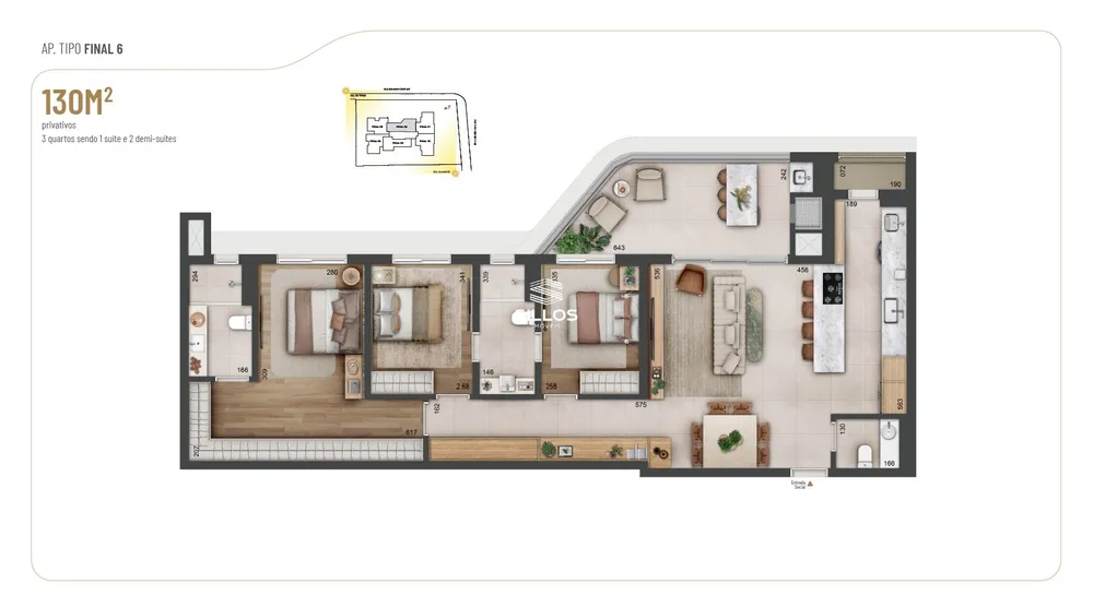 Apartamento, 3 quartos, 116 m² - Foto 11