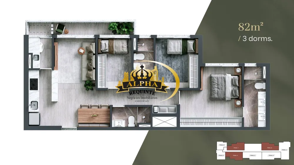 Cobertura, 3 quartos, 81 m² - Foto 11