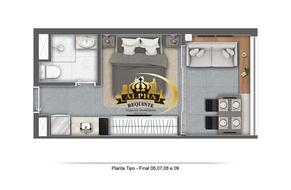 Apartamento, 1 quarto, 25 m² - Foto 7