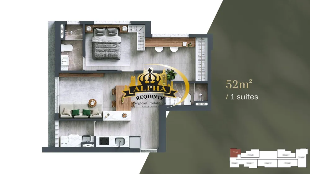 Apartamento, 2 quartos, 52 m² - Foto 4