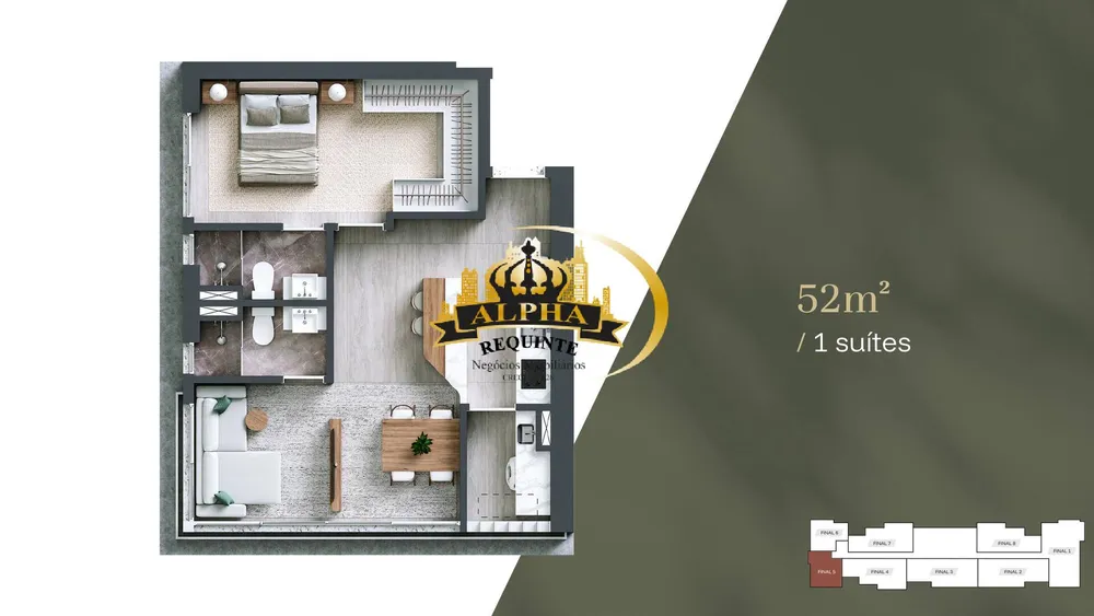 Apartamento, 2 quartos, 52 m² - Foto 5