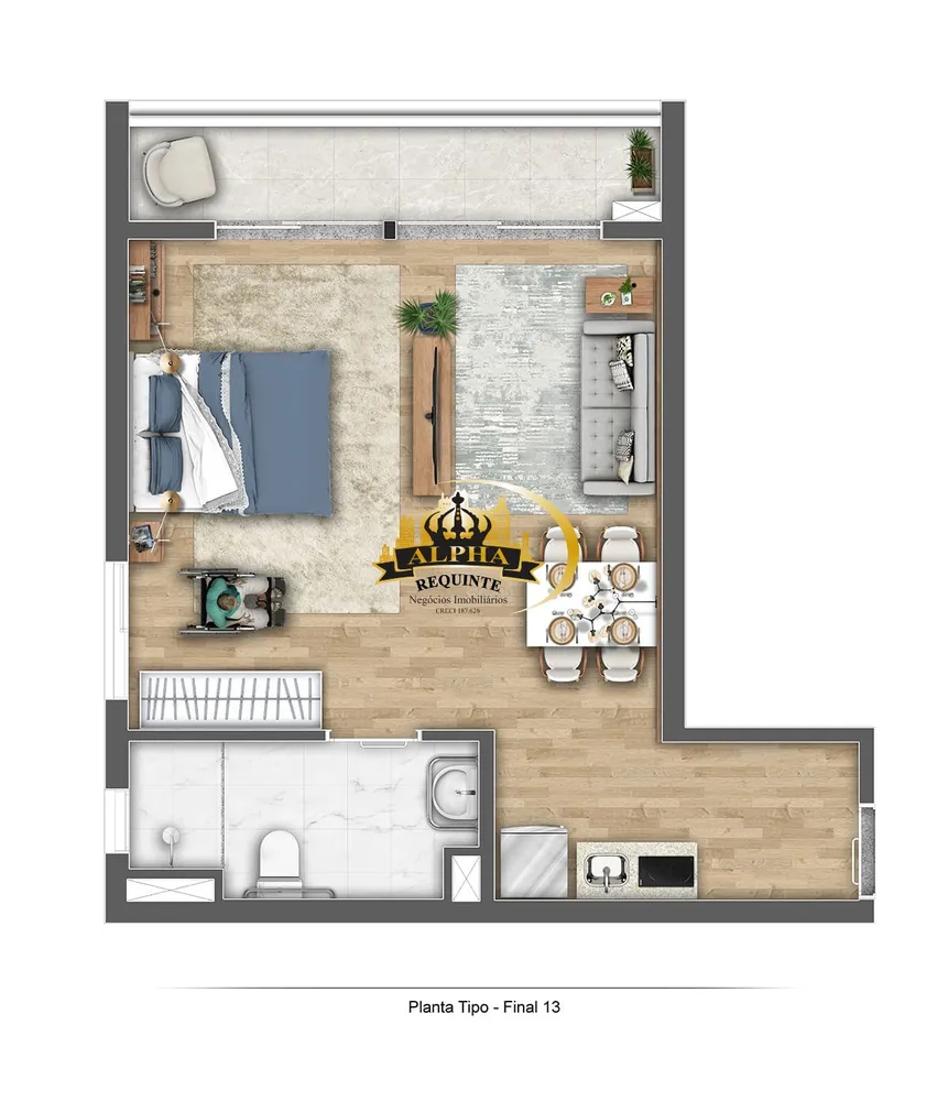 Apartamento, 1 quarto, 27 m² - Foto 15