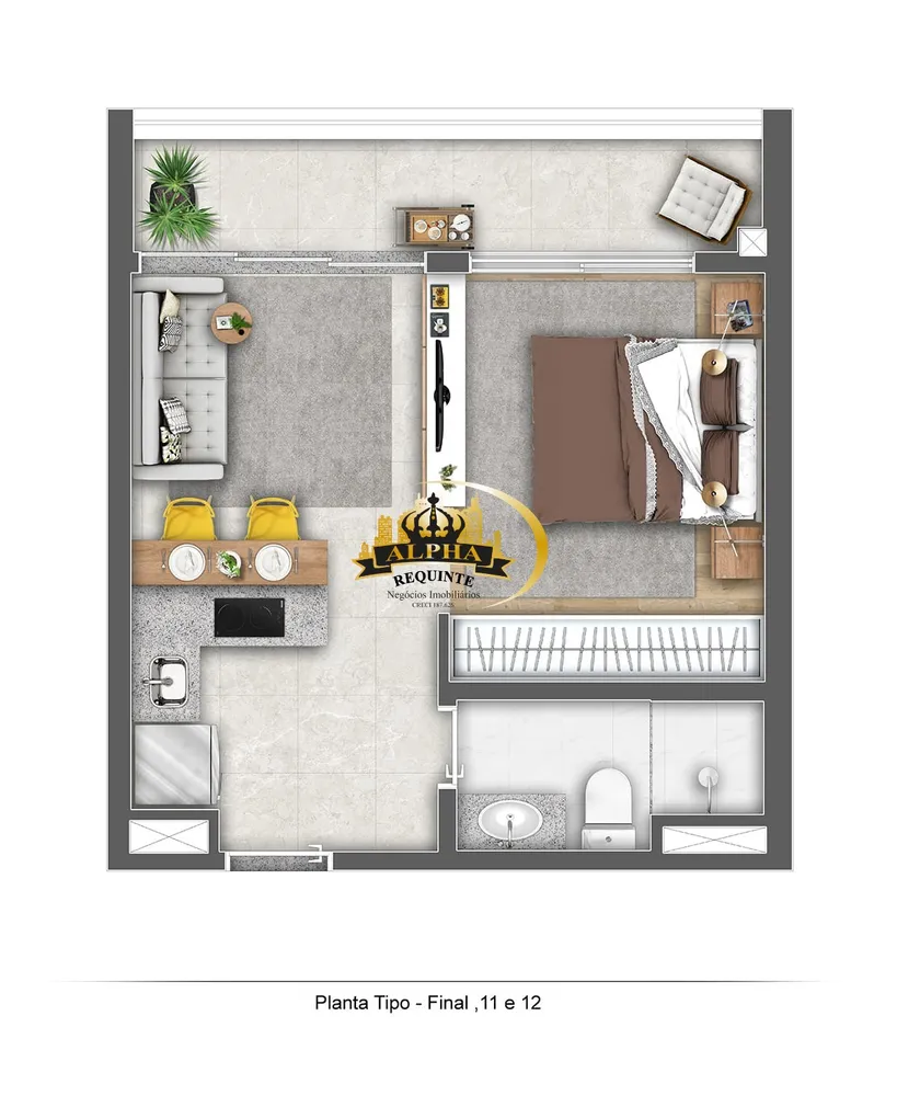 Apartamento, 1 quarto, 27 m² - Foto 19