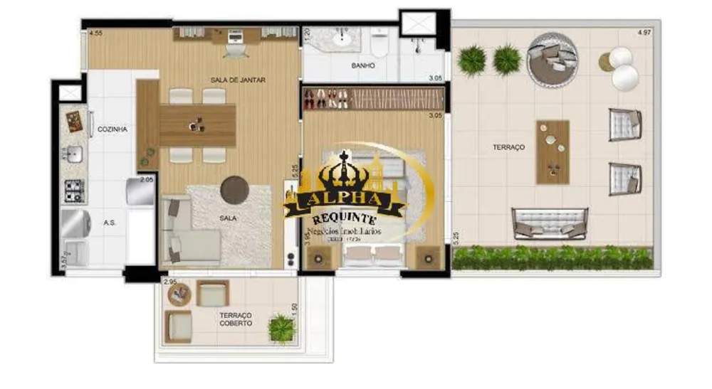 Apartamento, 1 quarto, 52 m² - Foto 8