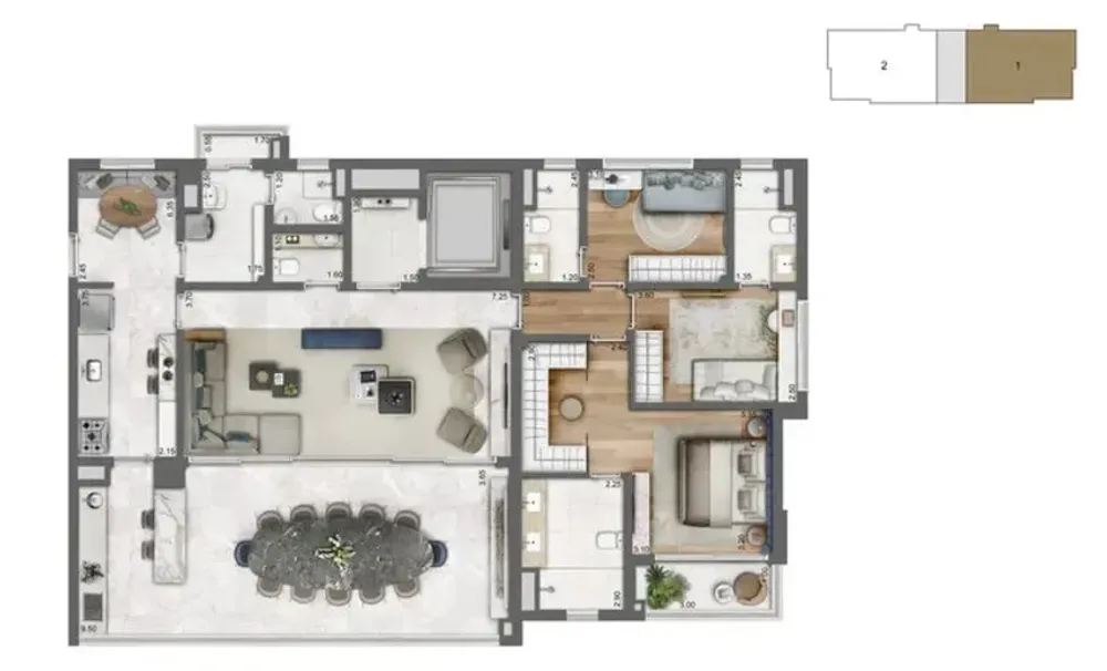 Apartamento, 3 quartos, 166 m² - Foto 4