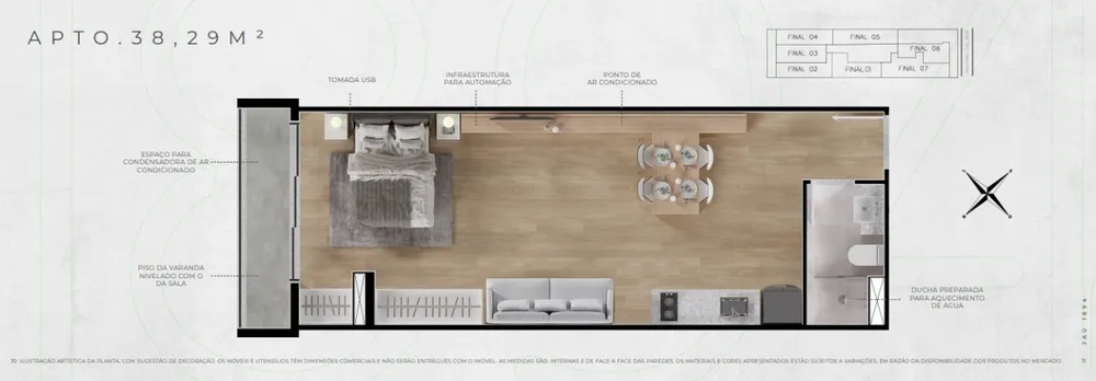 Apartamento, 1 quarto, 42 m² - Foto 4