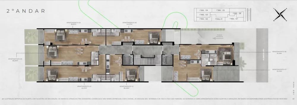 Apartamento, 1 quarto, 42 m² - Foto 2