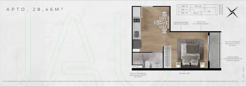 Apartamento, 1 quarto, 42 m² - Foto 6
